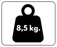 PESO 8,5kg