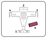 KIT SOPORTE PORTAMATRICULAS