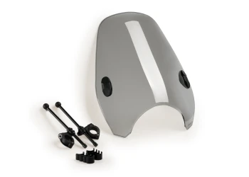 Windshields high for round headlights