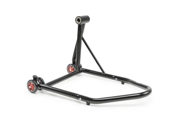 Béquille arrière pour bras oscillant monobras avec transmission côté droit