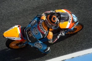 First row to Miguel Oliveira