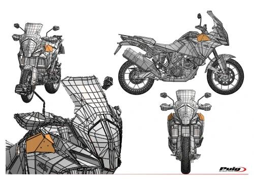 Nouveaux déflecteurs Puig pour la KTM 1290 Super Adventure R / S / T et 1090 Adventure / R 