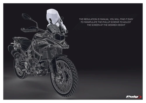 Puig präsentiert seine neue einstellbare Windschutzscheibe für BMW