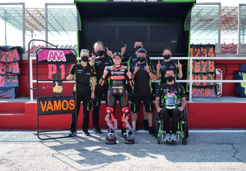 Three more podiums for Rea in Misano